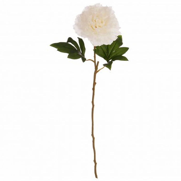 A beautiful artificial single stem of a white peony