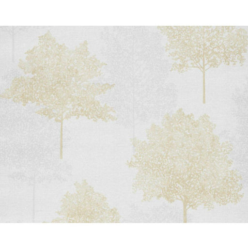 Two toned foliage tree pattern wallpaper