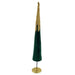 Gilded Green Velvet Conical Tree Ornament