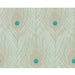 A decorative motif on a pale green background wallpaper