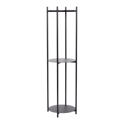 HUBSCH Black Shelf Unit with 3 Shelves