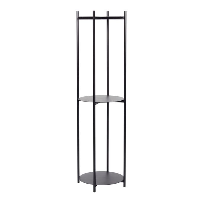 HUBSCH Black Shelf Unit with 3 Shelves