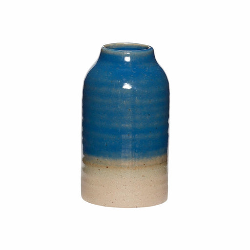 Hubsch ceramic blue / sand vase