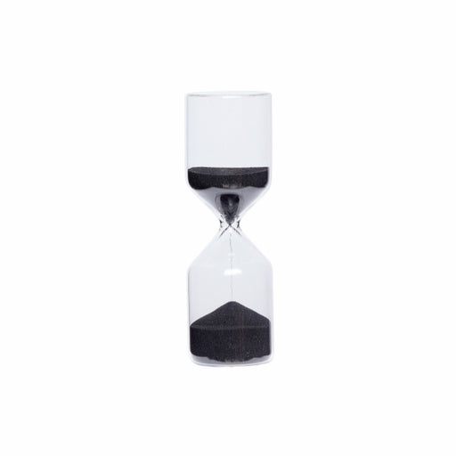 HUBSCH 1 hour hourglass with black sand