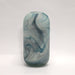 HUBSCH glass marble art white and blue vase