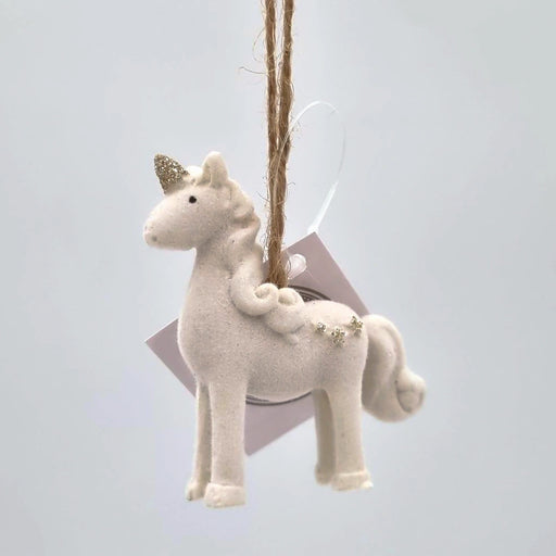 Hanging resin unicorn Christmas tree decoration