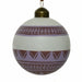 Heather glass Christmas bauble