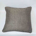 Helsinki silver smart scandinavian inspired plain faux linen cushion with piping