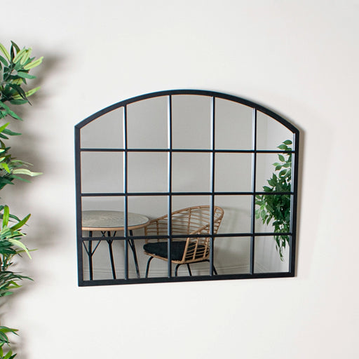 Indoor/Outdoor Black Window Mirror