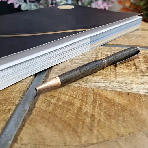 Irish Bog Oak and Copper Pen