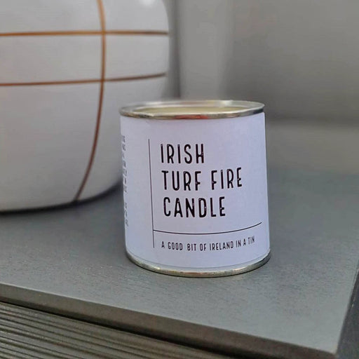 Irish Turf Fire Candle Tin