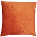 Matte cut velvet dots in a classic orange colour bingham cushion