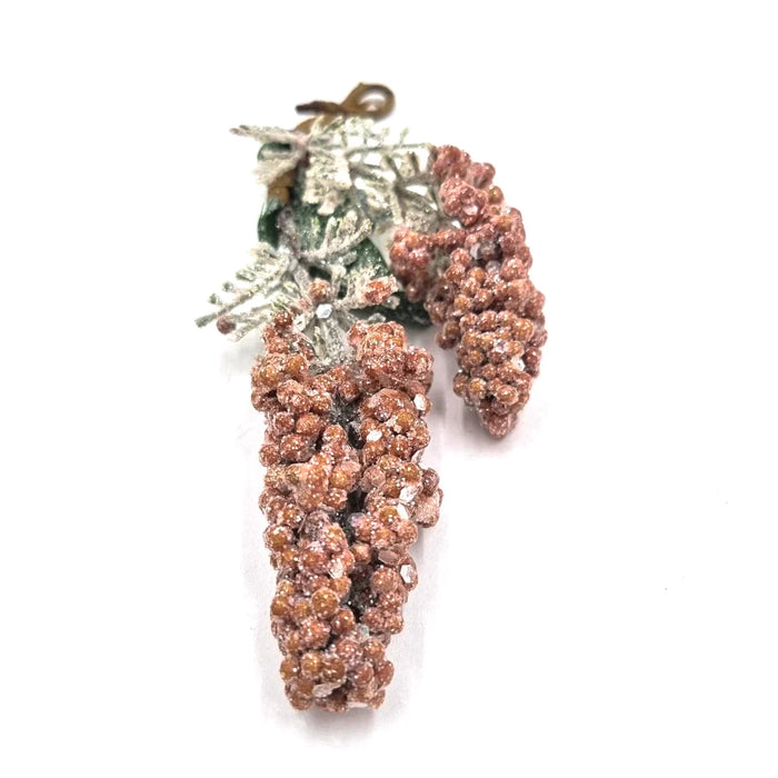 Small brown berry spray Christmas tree decoration