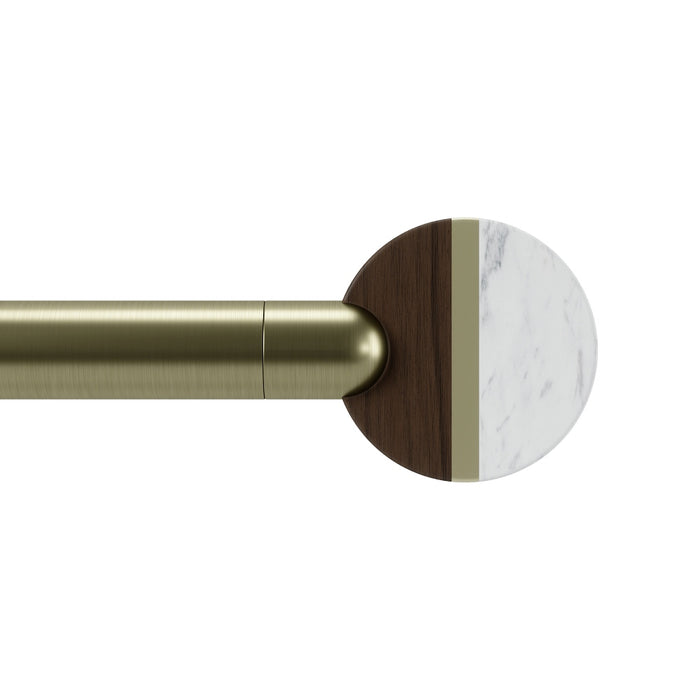 Lolly Brushed Brass Metal Curtain Pole