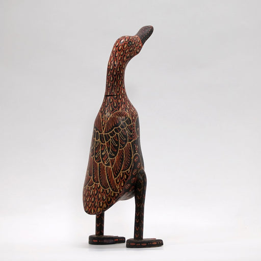 Batik medium wooden duck figurine