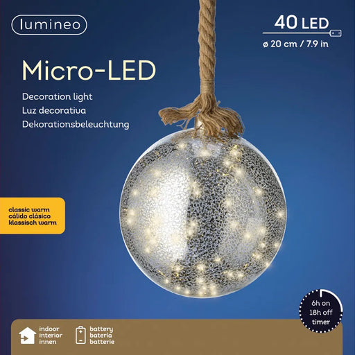 Micro-LED Battery Operated Rope & Light Decoration