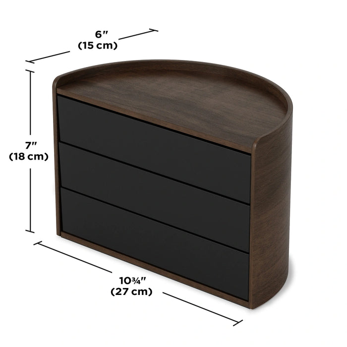 Moona Black/Walnut Storage Box