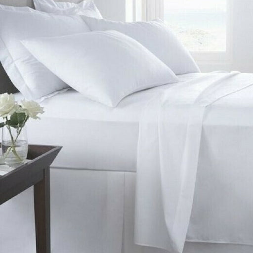 T200 Nightzone Cotton White Extra Deep Fitted Sheet