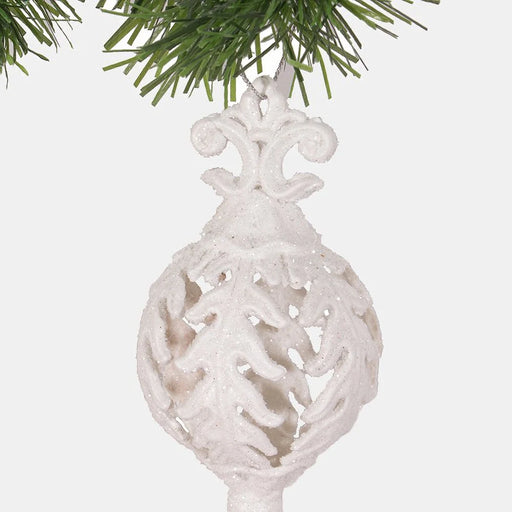 Openwork Christmas Bauble White