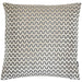 Tactile cut velvet oslo cream cushion with a ripple wave pattern