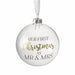 Our First Christmas glass tree bauble