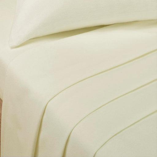Percale Polycotton Cream Flat Bed Sheet
