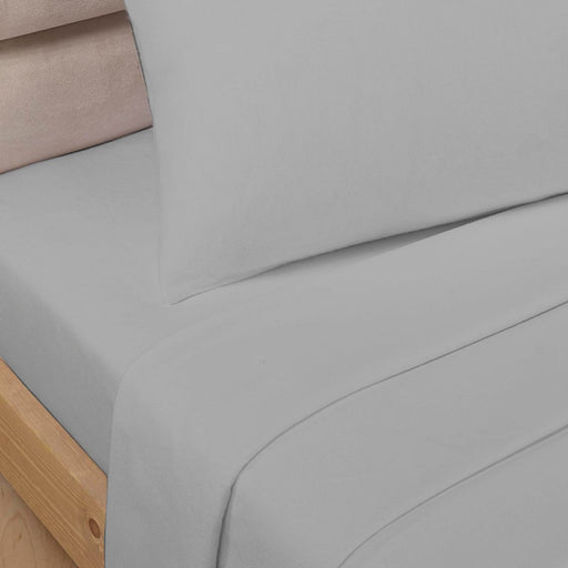 Percale Polycotton Grey Fitted Bed Sheet