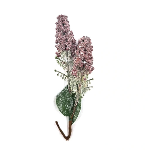 Small purple berry spray Christmas tree decoration