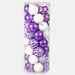 Purple & White Christmas Balls Set of 40