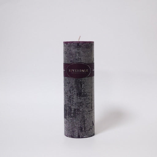 RIVERDALE Dark Burgundy Scented Candle. Sandalwood and Rose Fragrance