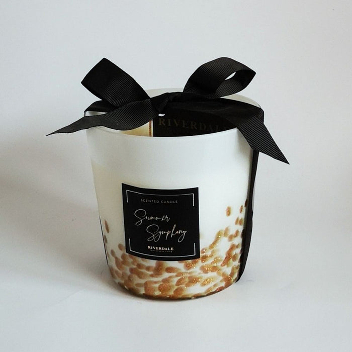 RIVERDALE Summer Symphony Scented Candle. Jasmine, Lily and Vanilla Fragrance