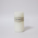 RIVERDALE White Pillar Scented Candle. White Tea and Ginger Fragrance