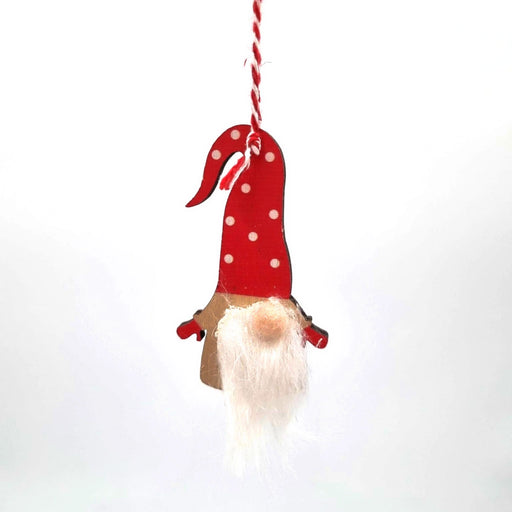 Red gnome hanging Christmas Tree ornament