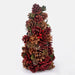 Red Tabletop Natural Cone Christmas Tree