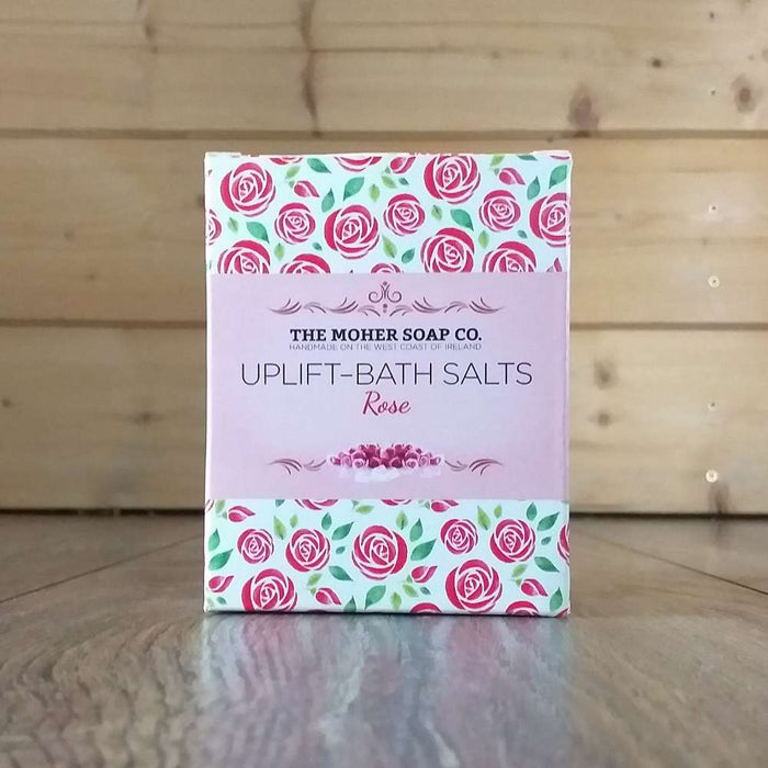 The Moher Soap Company Rose UPLIFT Bath Salts Jar