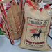 Delivered By Reindeer jute Santa sack