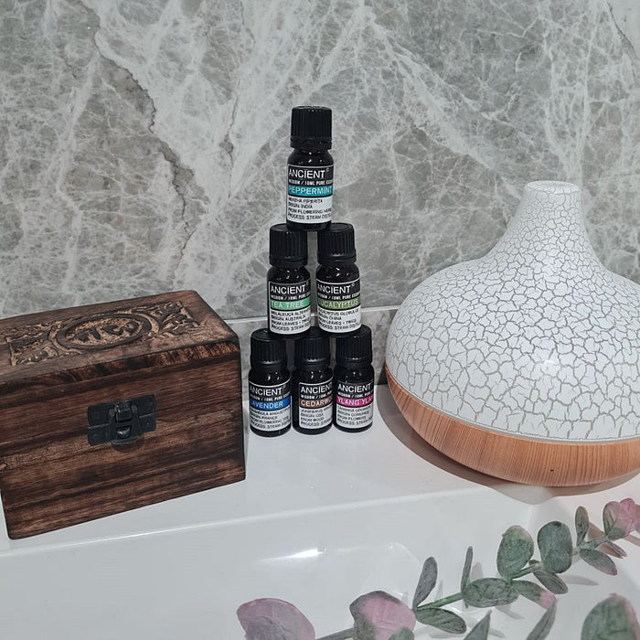 Santorini Aroma Diffuser & Essential Oils Gift Set
