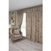 Scatter Box Zahara Natural Pinch Pleat Curtains in a living room