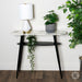Sofia Marbled Glass Console Table