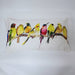 Sunita cushion featuring a dawn chorus of colourful birds