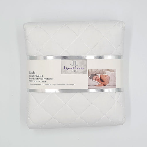 T200 Egyptian Cotton Deep Quilted Mattress Protector