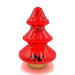 Red and gold battery power LED glass tree table lamp