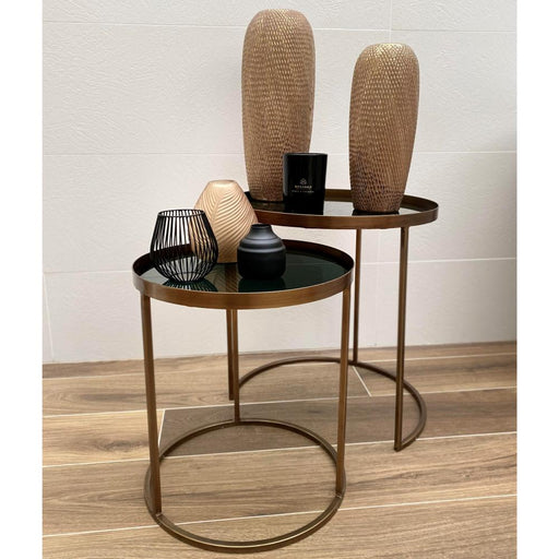 Decorated Talek Set of 2 Side Tables 