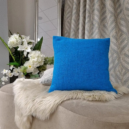 WOW Blue Irish Wool Cushion