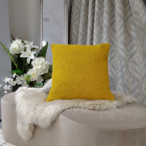 WOW Daffodil Yellow Irish Wool Cushion