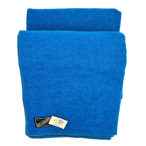 WOW Blue Irish Wool Blanket