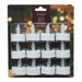 White LED Battery Operated Tealight 12 Pack