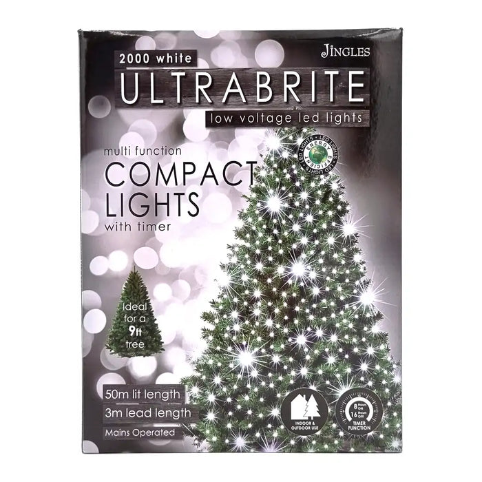 White LED Ultra Brite Christmas Lights