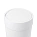 White Touch Refuse Bin with Lid