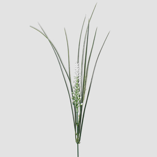 Grassy white and green decorative twig